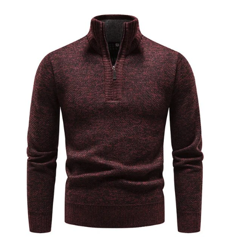 Paxson- Pull décontracté avec fermeture éclair pour hommes
