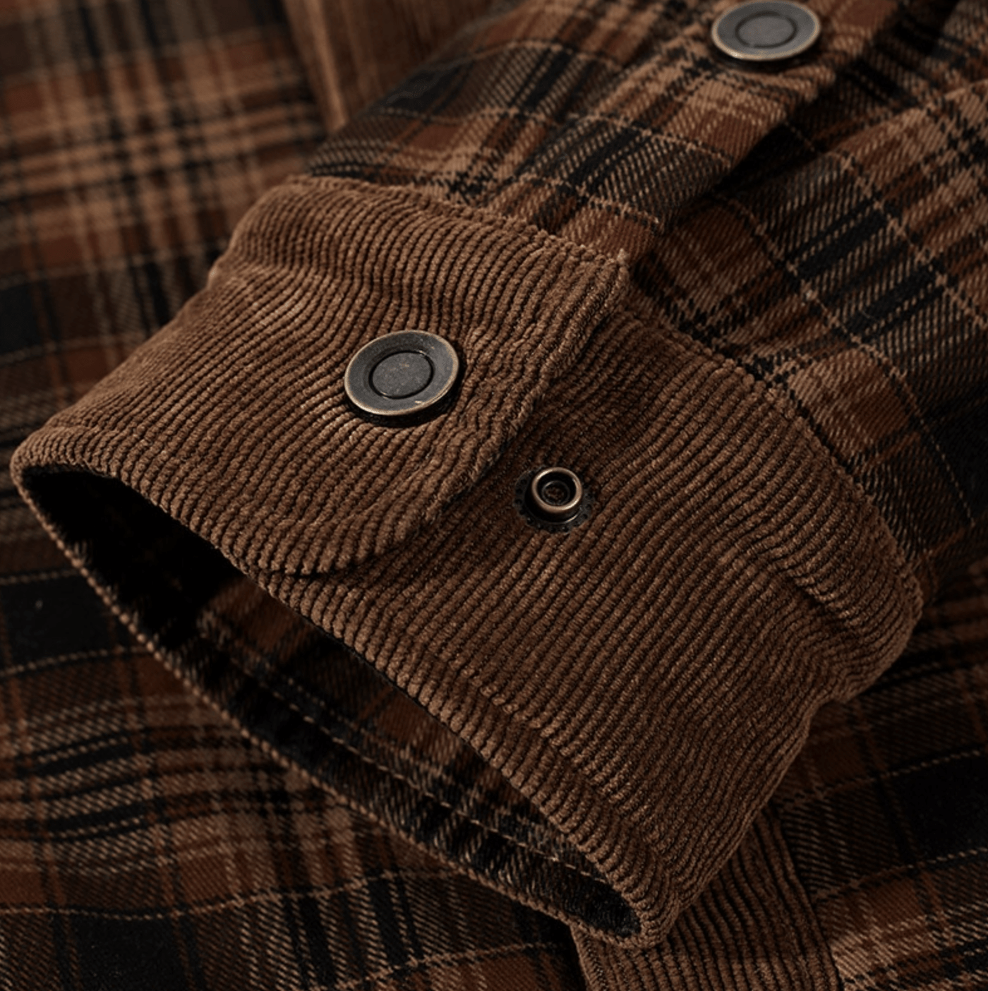 Joel - Veste chaude en flanelle rayée