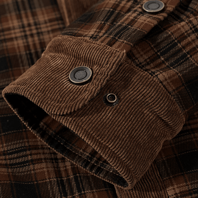 Joel - Veste chaude en flanelle rayée