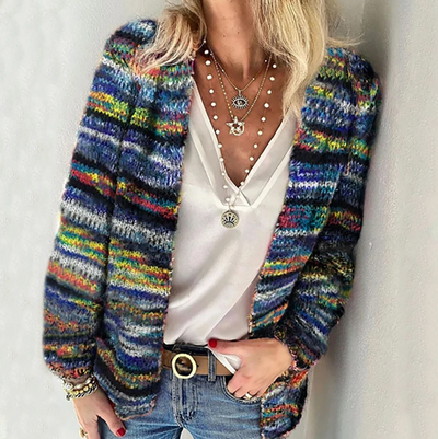 Janine - Cardigan multicolore