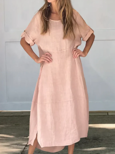 VELRAL | Robe en Lin et Coton