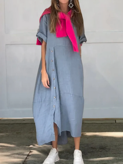 VELRAL | Robe en Lin et Coton