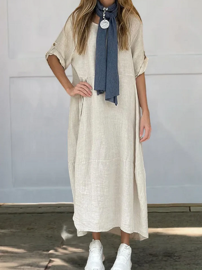 VELRAL | Robe en Lin et Coton