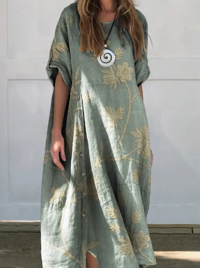 VELRAL | Robe en Lin et Coton