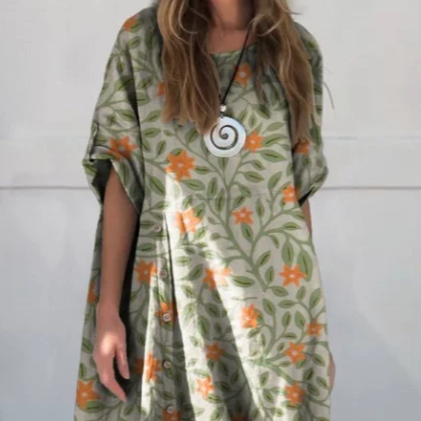 VELRAL | Robe en Lin et Coton