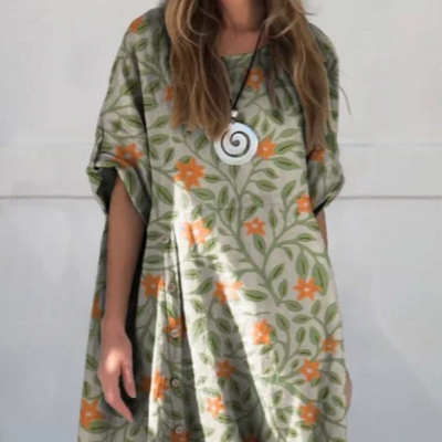 VELRAL | Robe en Lin et Coton