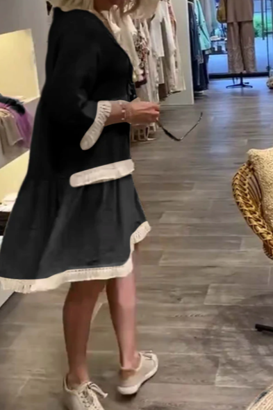 UMA | Robe Décontractée à Col V pour Femme