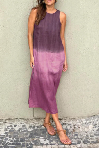 ROZALIA | Robe Midi en Lin pour Femme