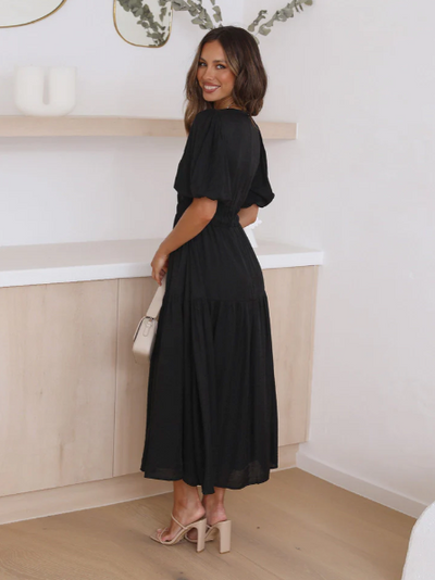 ENOLA | Robe à Manches Bouffantes