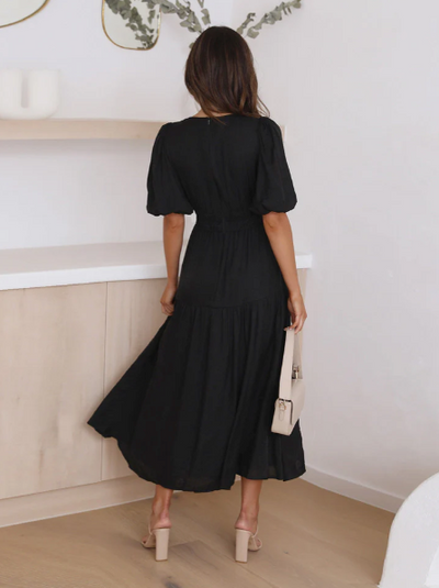 ENOLA | Robe à Manches Bouffantes
