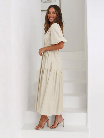 ENOLA | Robe à Manches Bouffantes