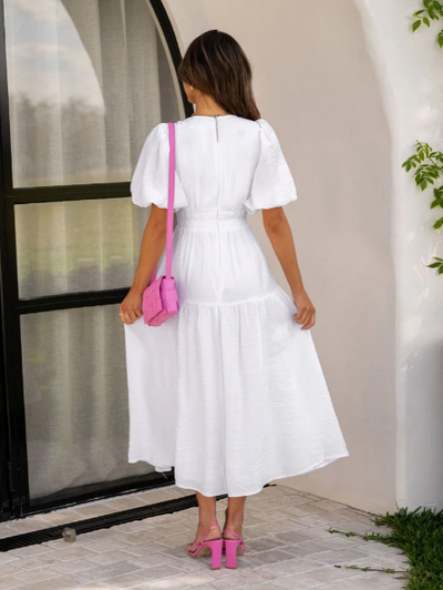 ENOLA | Robe à Manches Bouffantes