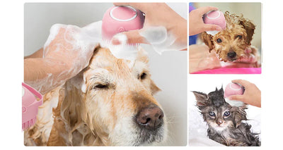 Outil de soins pour animaux de compagnie – Massage et nettoyage en un