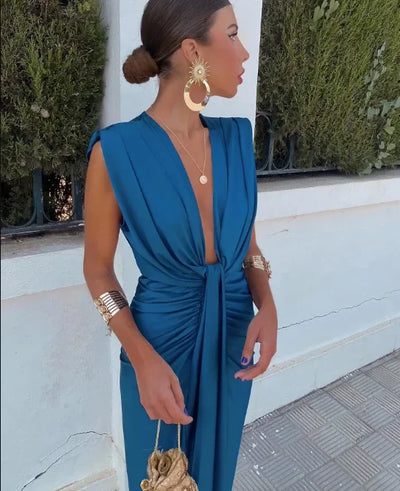 LAVINIA | Robe élégante à col en V