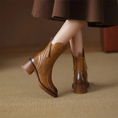 ISOLDE | Bottines en cuir