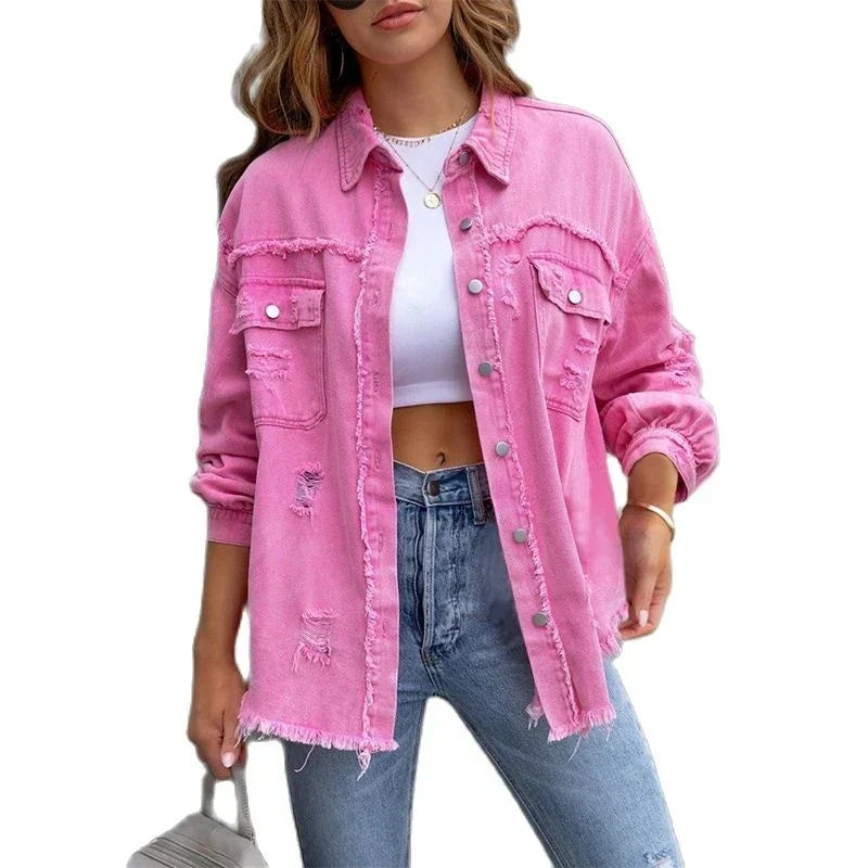 Veste en jean pour femme