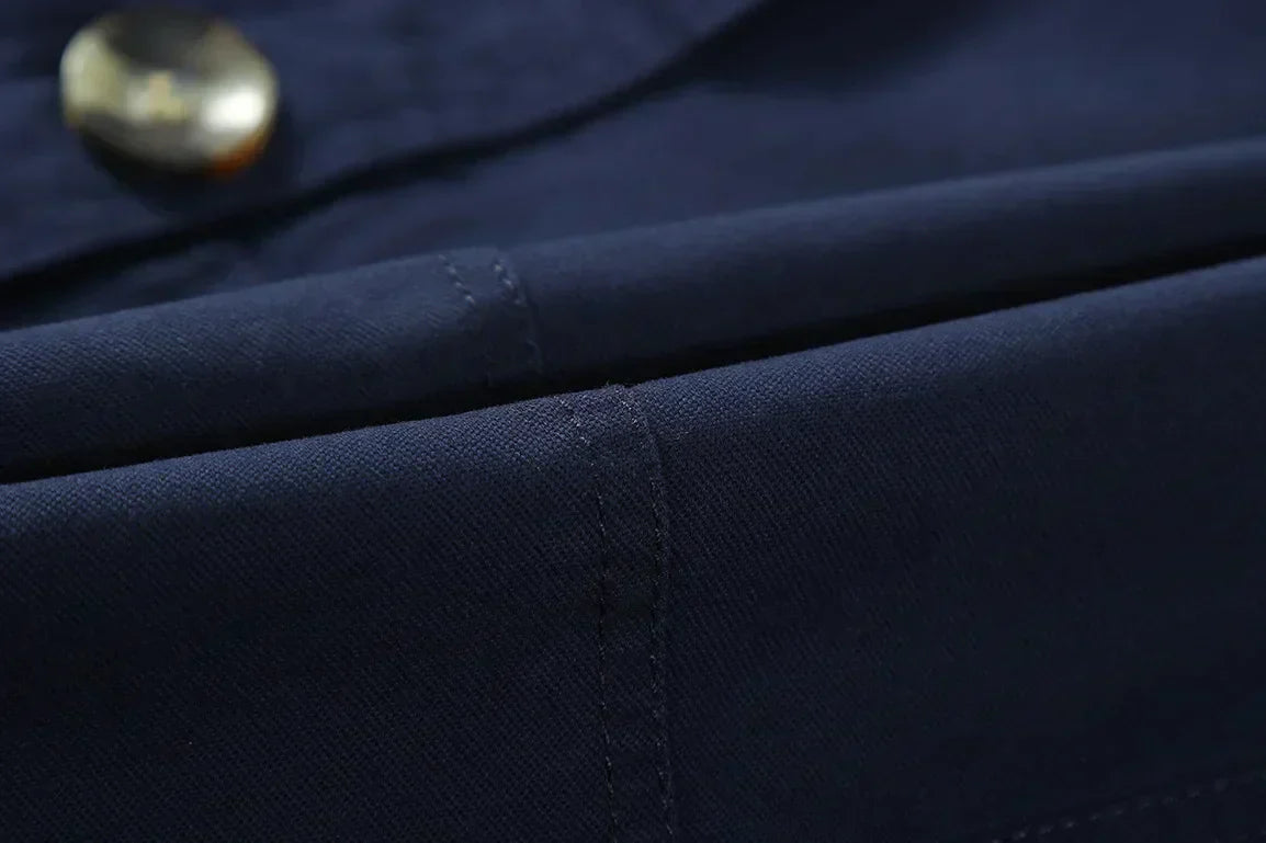 Callum - Trench-coat long à la mode pour hommes