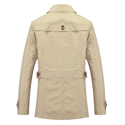 Callum - Trench-coat long à la mode pour hommes