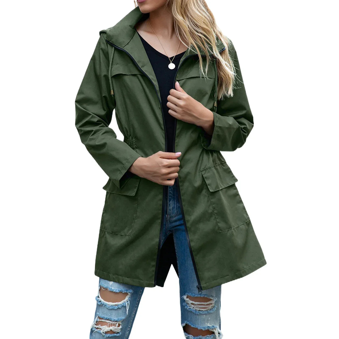 Monroe - Imperméable avec capuche pour femmes