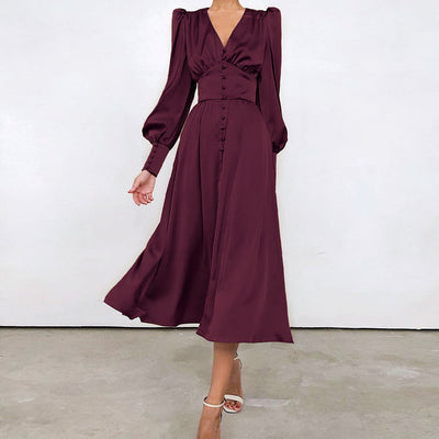 Shyama | Robe satinée élégante pour femmes