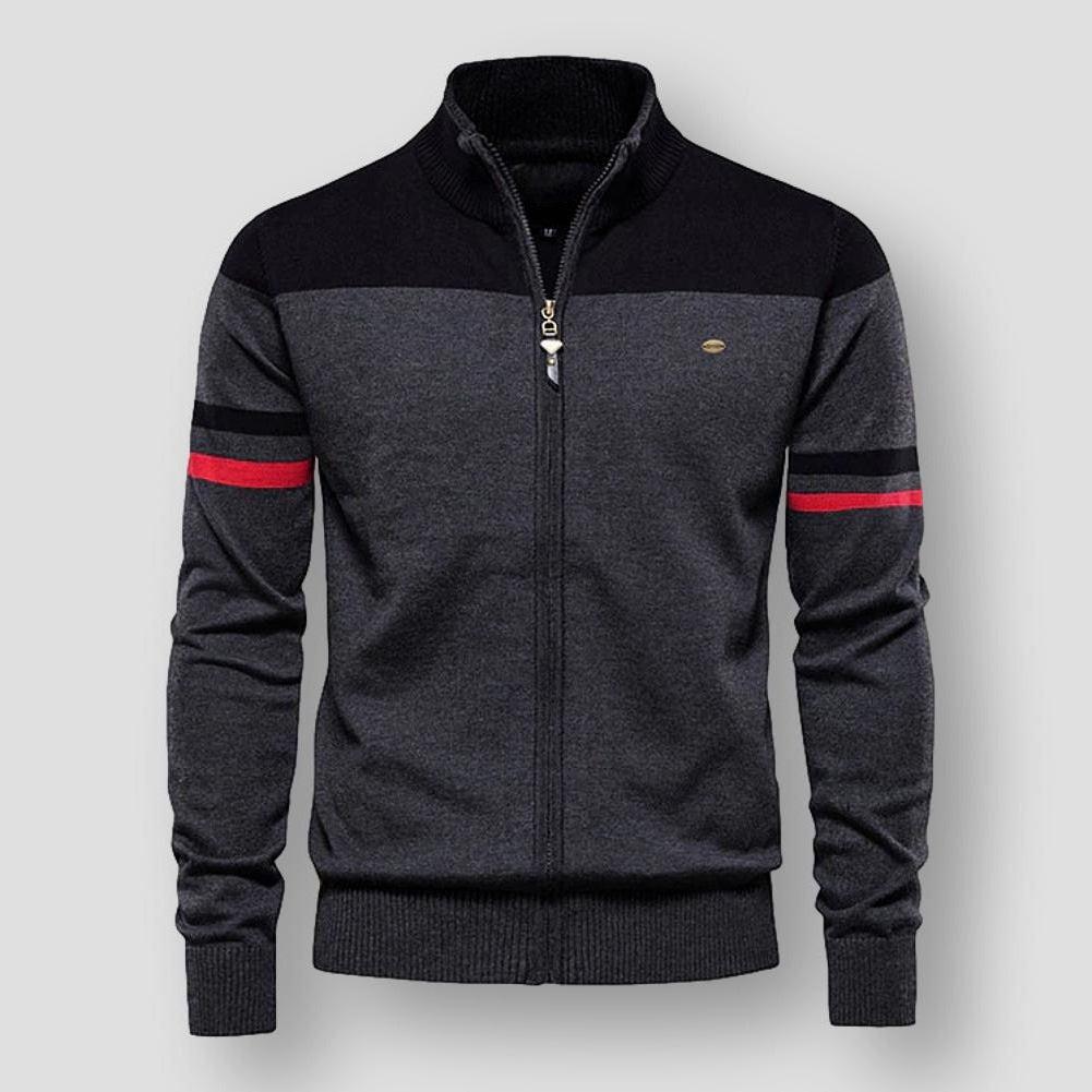 Diego - Blouson bombardier rétro à rayures