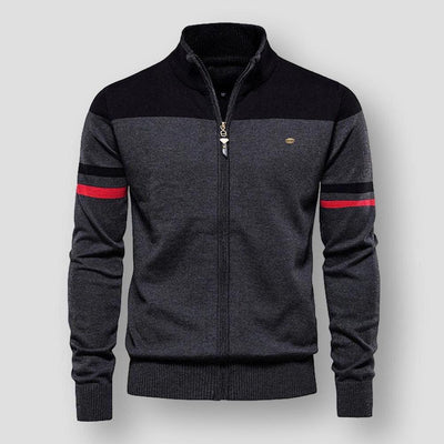 Diego - Blouson bombardier rétro à rayures