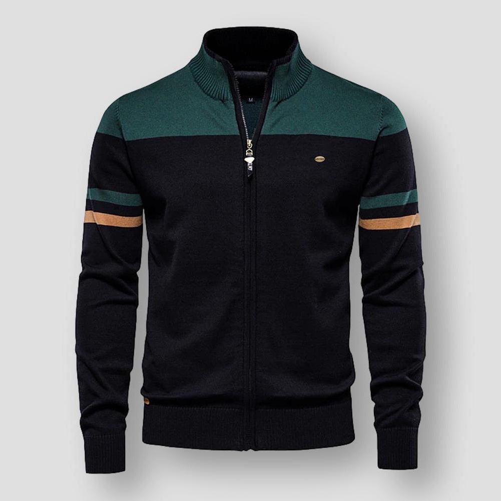Diego - Blouson bombardier rétro à rayures