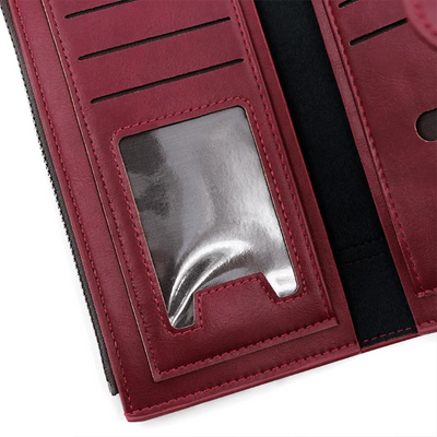 Portefeuille long en cuir pratique – tendance et pratique