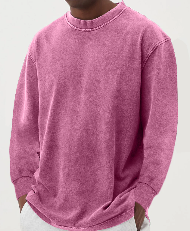 DEREK | Chemise à manches longues de couleur blanchie