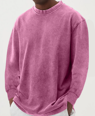 DEREK | Chemise à manches longues de couleur blanchie