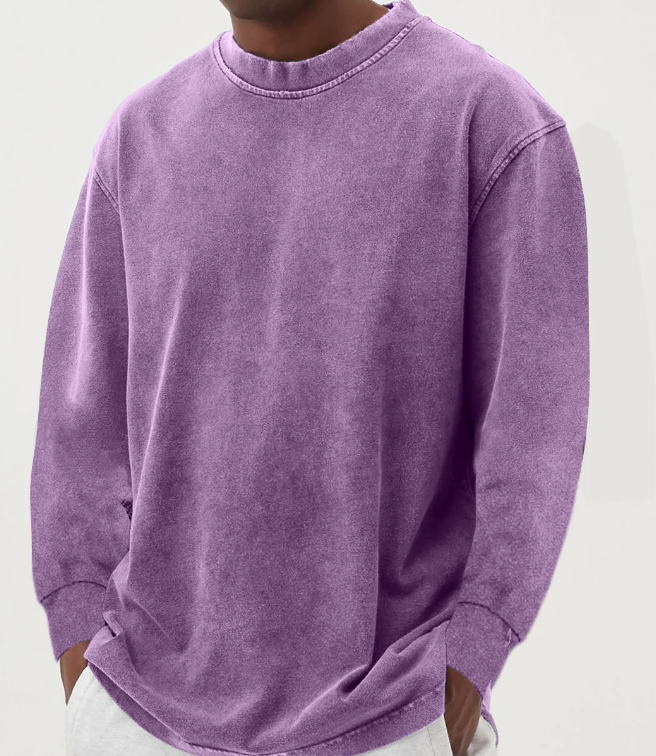 DEREK | Chemise à manches longues de couleur blanchie