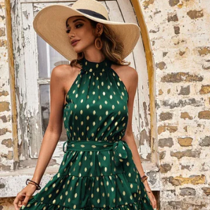 GINA | Robe évasée à pois