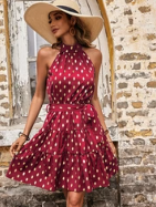GINA | Robe évasée à pois