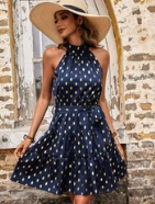 GINA | Robe évasée à pois