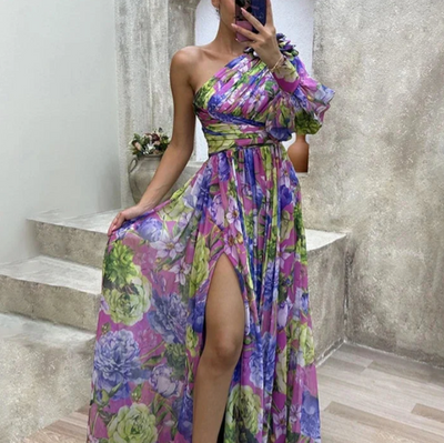PRISCILA | Robe Élégante à Fleurs