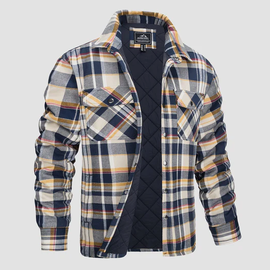 ALEX | Bomber à carreaux au design polyvalent