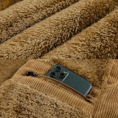 LUKE | Gilet d'hiver en velours côtelé