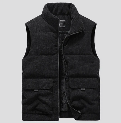 LUKE | Gilet d'hiver en velours côtelé