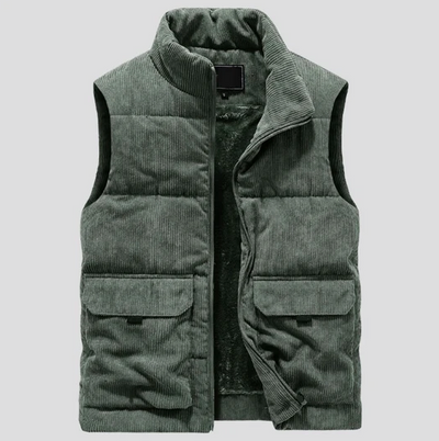 LUKE | Gilet d'hiver en velours côtelé