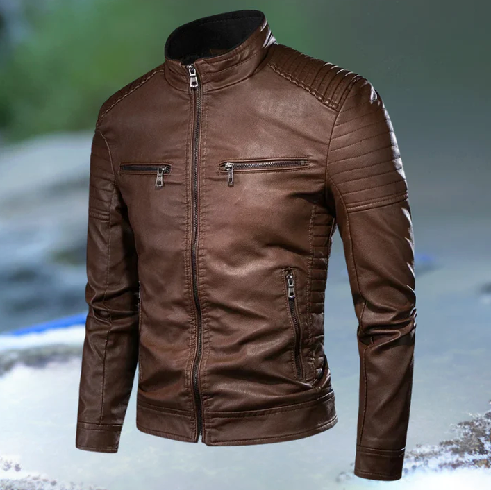 BERNULF | Veste en cuir vintage