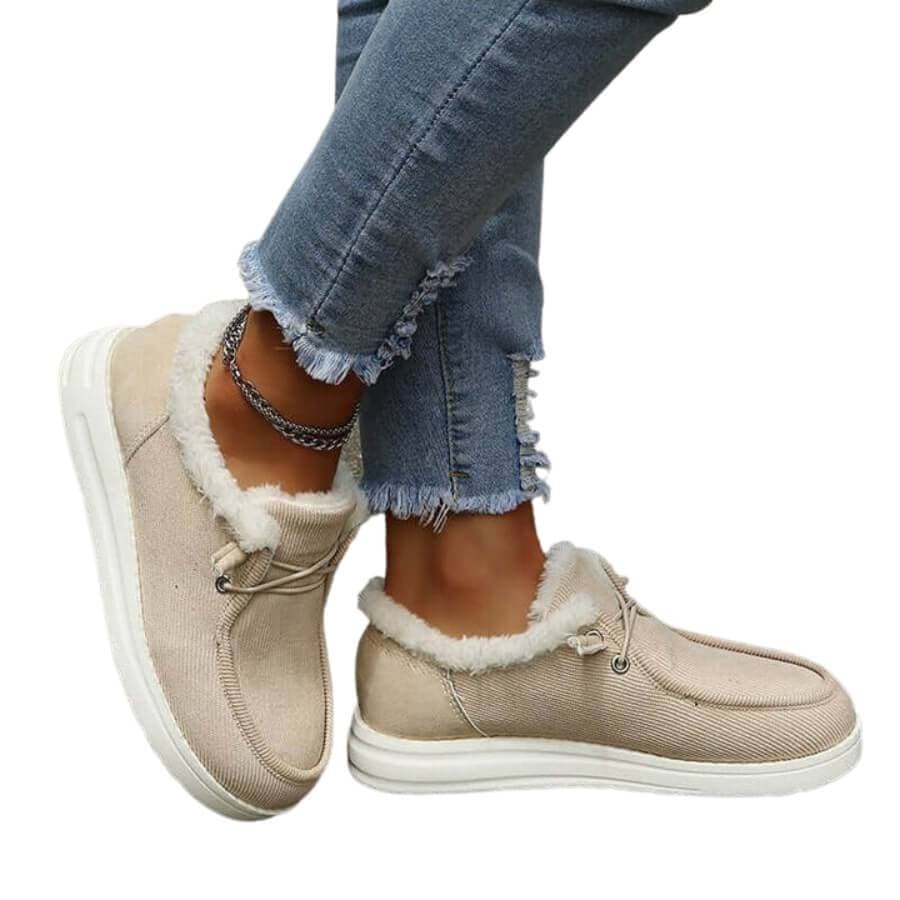 Saige - Semelle intérieure en peluche douce Chaussures d'hiver pour femmes