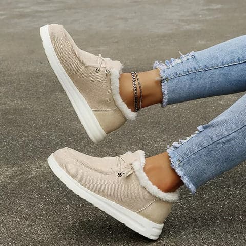 Saige - Semelle intérieure en peluche douce Chaussures d'hiver pour femmes