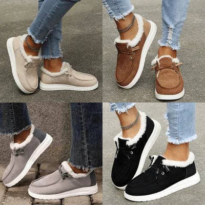 Saige - Semelle intérieure en peluche douce Chaussures d'hiver pour femmes