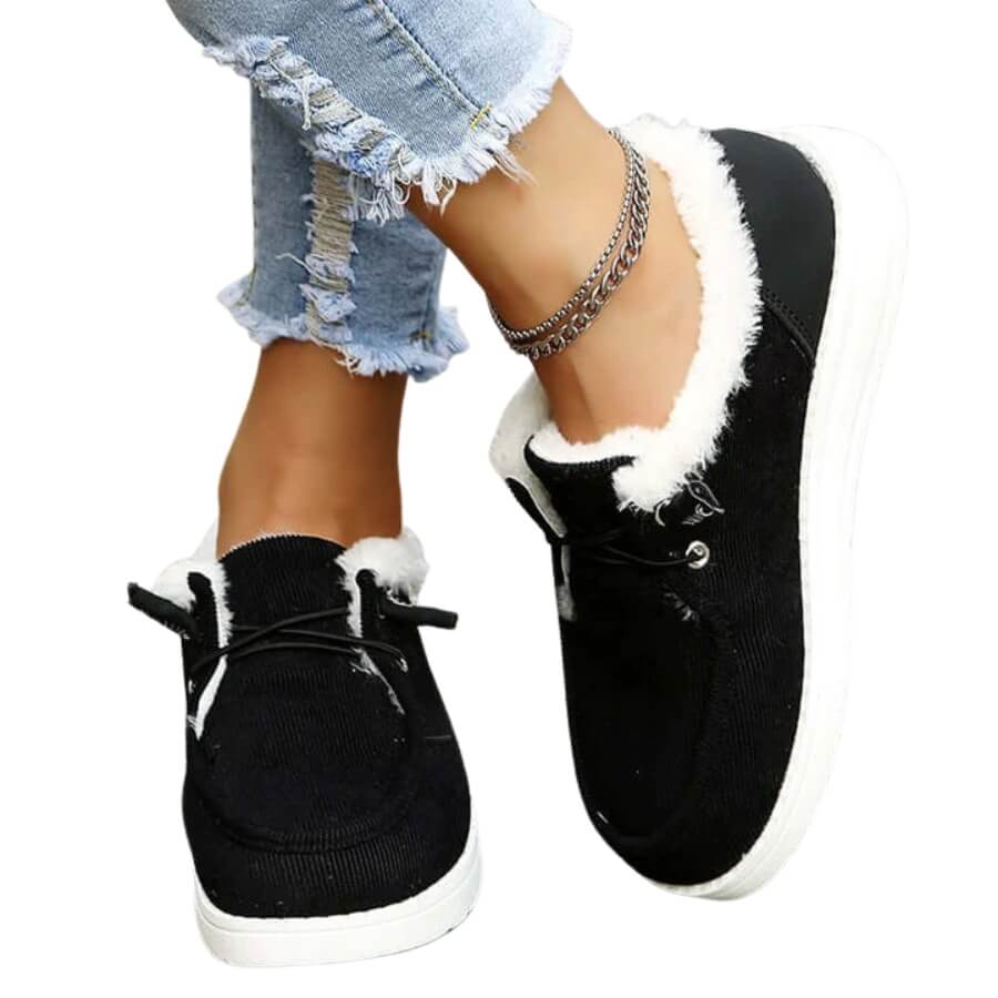 Saige - Semelle intérieure en peluche douce Chaussures d'hiver pour femmes