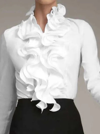Cheyenne - Blouse asymétrique pour femme avec fermeture à boutons