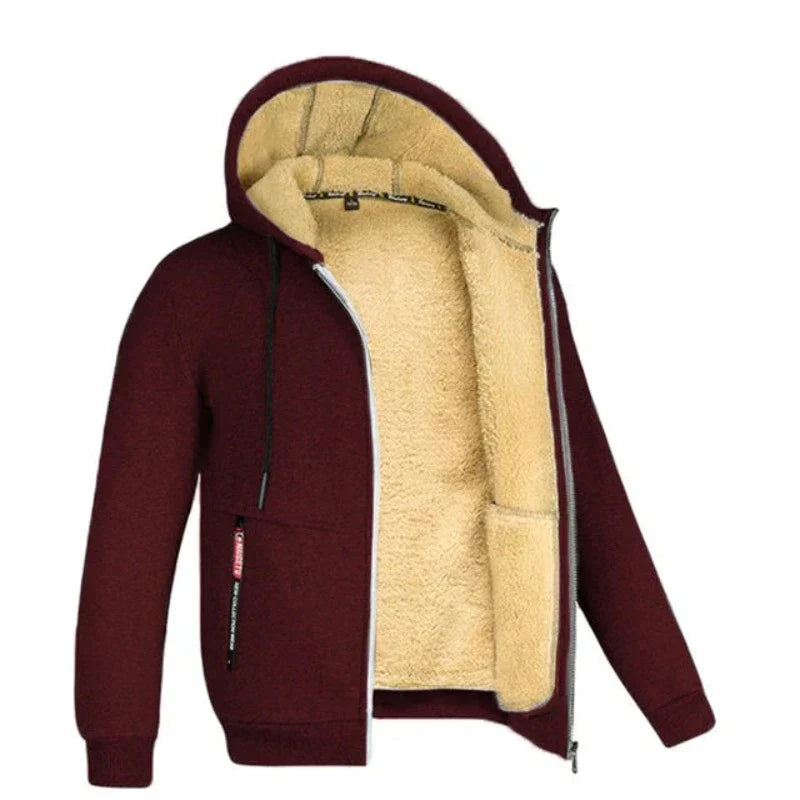 Asher - Cardigan en laine Sherpa