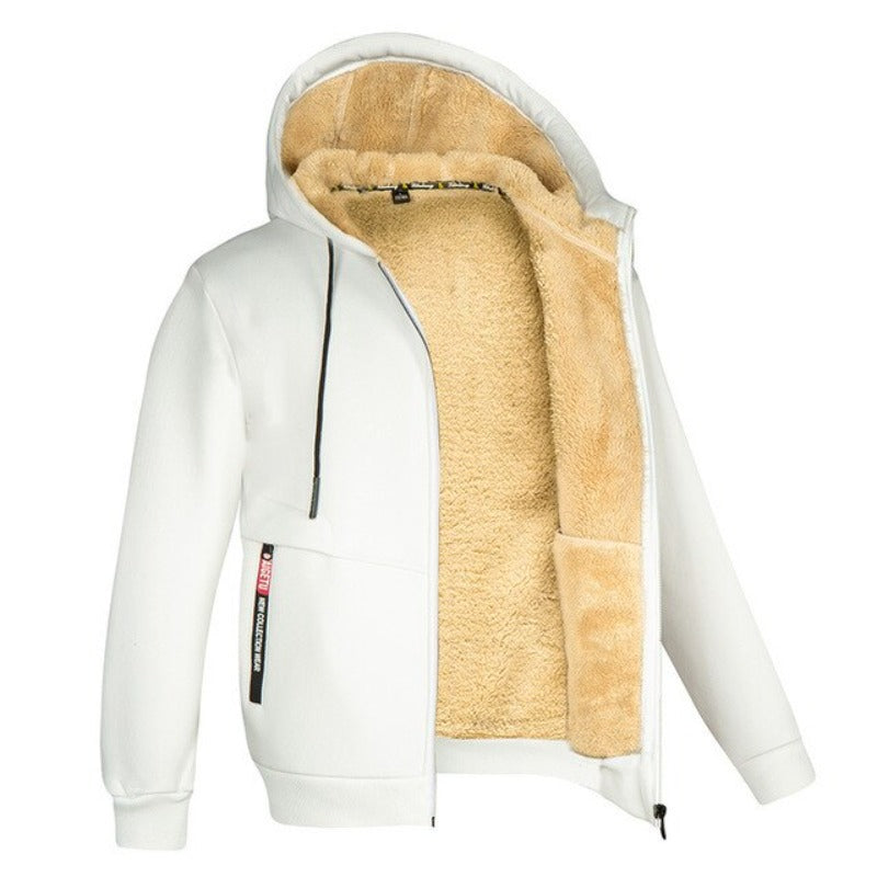 Asher - Cardigan en laine Sherpa