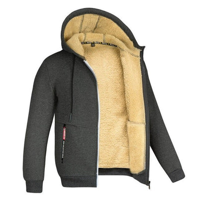 Asher - Cardigan en laine Sherpa