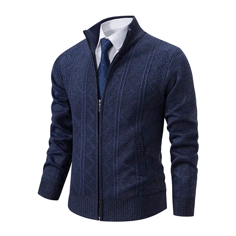 Quentin - Veste en tricot avec fermeture éclair pour hommes