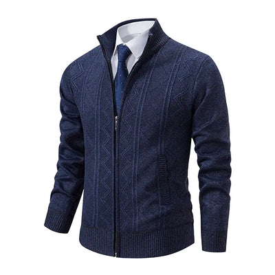 Quentin - Veste en tricot avec fermeture éclair pour hommes